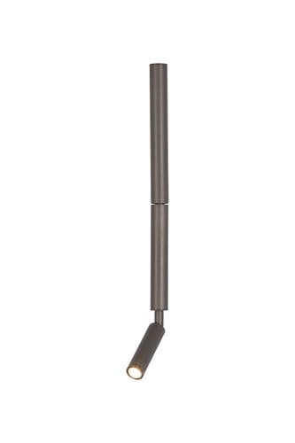 Architect LED Wall Light with Reading Arm, Latte Metal