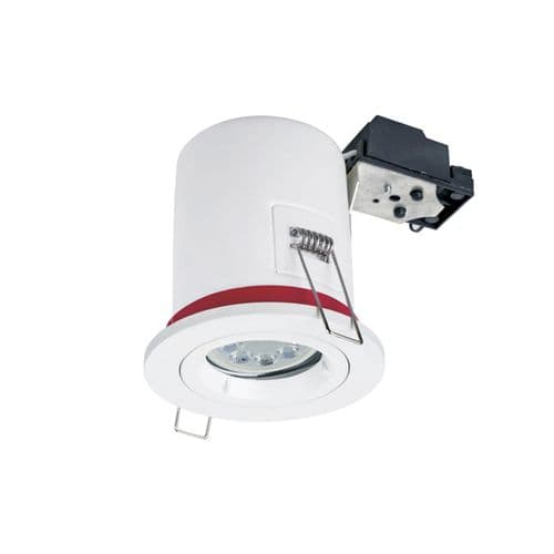ARCO Recessed Plaster in Downlight Round White Fire Rated DL009 GU10
