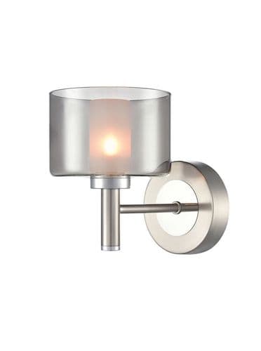 Argento 1lt Wall Light In Satin Nickel GSBFL2509-1