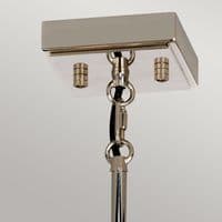 Aries 4 Light Small Chandelier Polished Nickel with Crystal Glass ARIES-4P-S