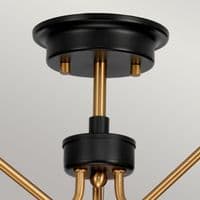 Armand 3 Light Semi Flush DL-ARMAND-SF3-AB