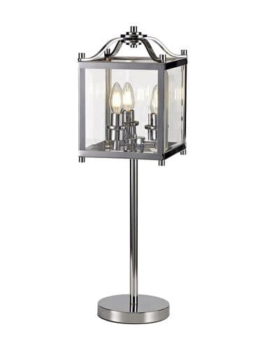 Arnold Table Lamp 3 Light E14 Polished Chrome/Glass