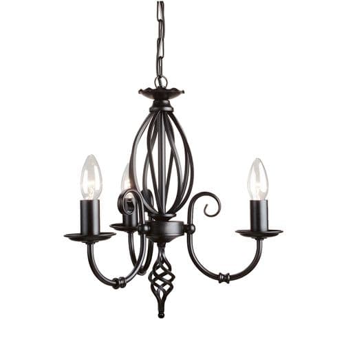 Artisan 3 Light Chandelier ART3-BLACK ART3-BLACK