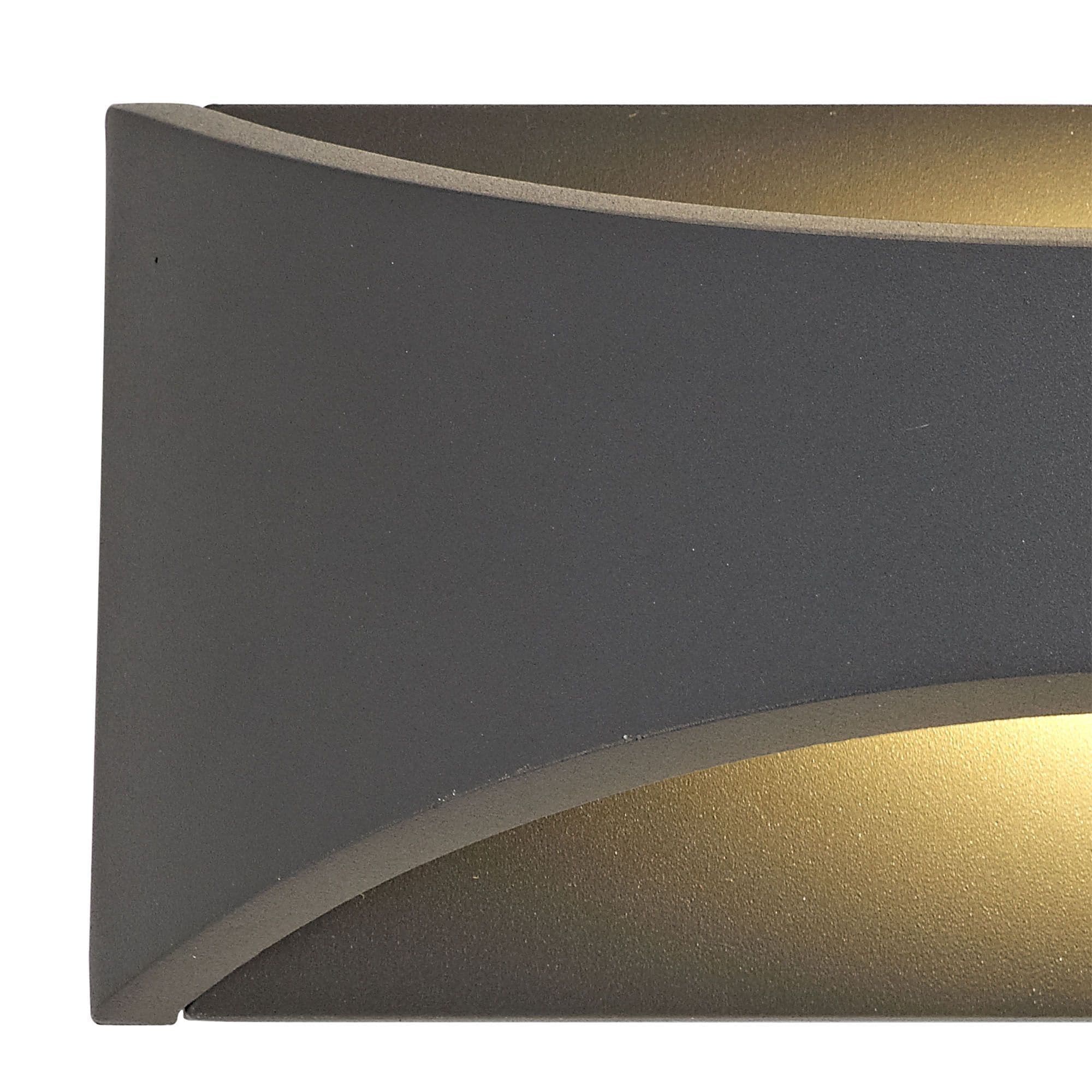 Aryana Up & Downward Lighting Wall Light 6W LED 3000K Anthracite 375lm IP54