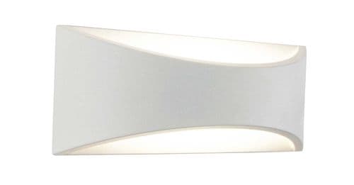 Aryana Up & Downward Lighting Wall Light 6W LED 3000K, Sand White, 375lm, IP54