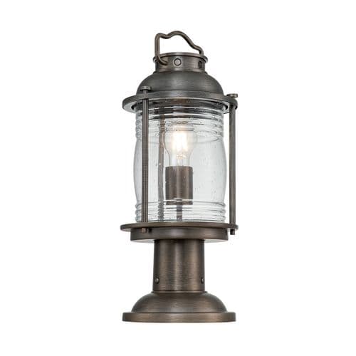 Ashland Bay 1 Light Medium Pedestal Lantern KL-ASHLANDBAY3-M-BU