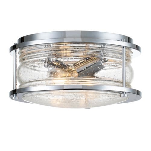 Ashland Bay 2 Light Flush Mount QN-ASHLANDBAY-F-PC-BATH