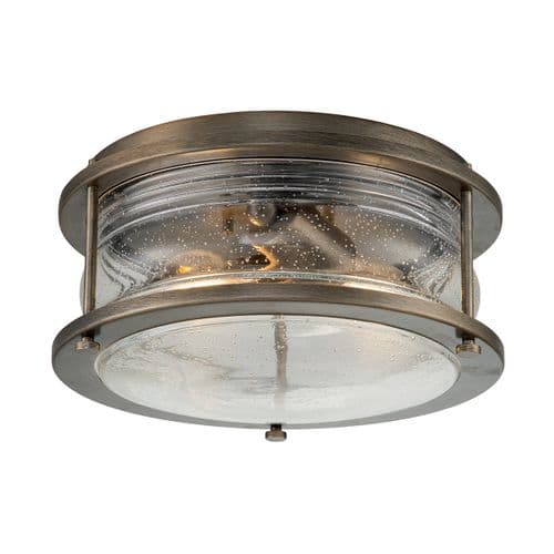 Ashland Bay 2 Light Outdoor Ceiling Flush KL-ASHLANDBAY-F-BU