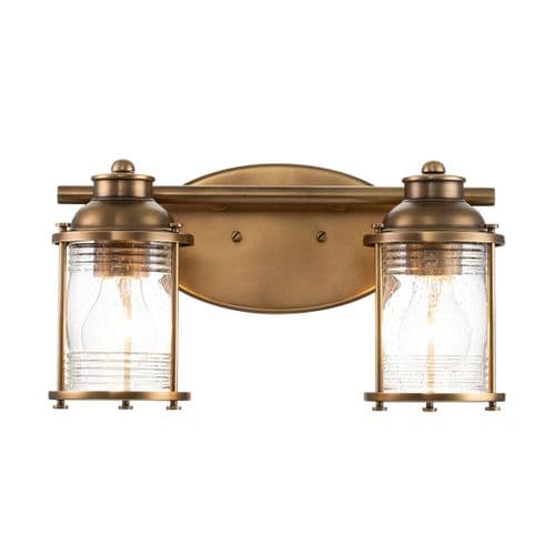 Ashland Bay 2 Light Wall Light QN-ASHLANDBAY2-NBR-BATH
