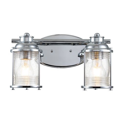 Ashland Bay 2 Light Wall Light QN-ASHLANDBAY2-PC-BATH