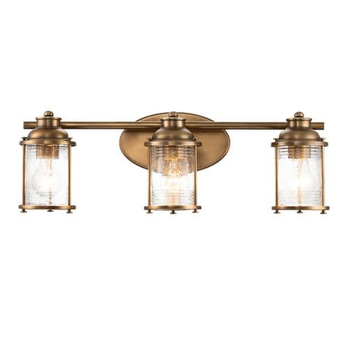 Ashland Bay 3 Light Wall Light QN-ASHLANDBAY3-NBR-BATH