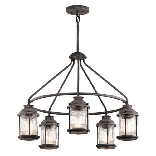 Ashland Bay 5 Light Outdoor Chandelier KL-ASHLANDBAY-5P