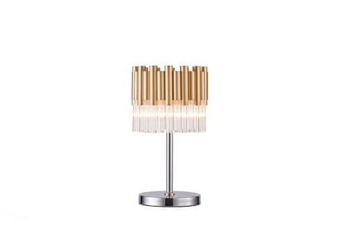 Athena 2 Light Gold Table Lamp