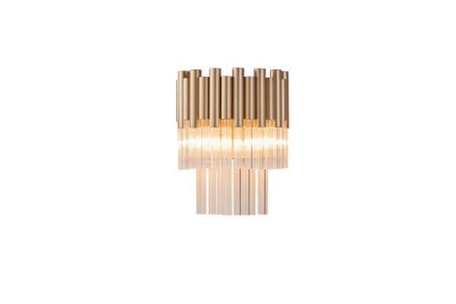 Athena 2 Light Gold Wall Light Fitting
