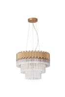 Athena 7 Light Hanging Gold Ceiling Fitting
