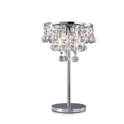 Atla Crystal Table Lamp 3 Light G9 Polished Chrome