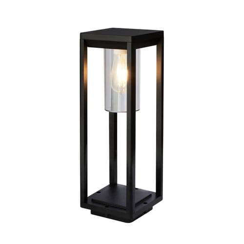 Atlanta Outdoor Post - Black Metal & Polycarbonate