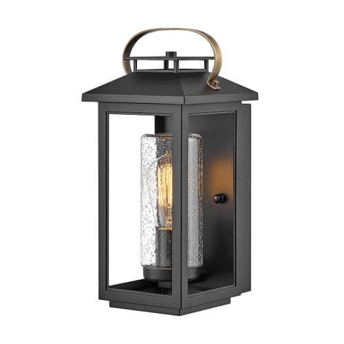 Atwater 1 Light Small Wall Lantern QN-ATWATER-S-BK