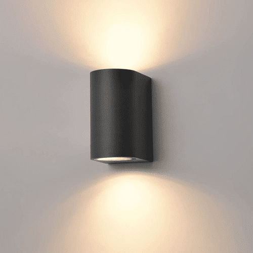 Aura Exterior Wall Light Matt Charcoal 2 x GU10 GSBEXT6639