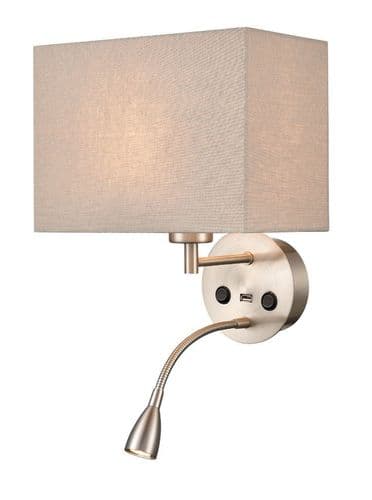 Austen Wall Light With LED Flex Arm Reading Light GSBWB109-1180