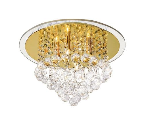 Austin Ceiling 4 Light G9 French Gold and Crystal