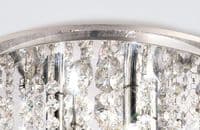 Austin Ceiling 4 Light G9 Polished Chrome with Acrylic Trim Crystal With 17 Additional Black Chances