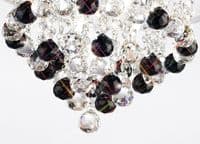Austin Ceiling 4 Light G9 Polished Chrome with Acrylic Trim Crystal With 17 Additional Black Chances