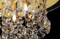 Austin Ceiling 6 Light G9 French Gold with Crystal