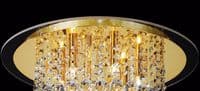 Austin Ceiling 6 Light G9 French Gold with Crystal