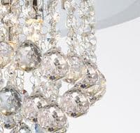 Austin Ceiling 6 Light G9 Polished Chrome with Acrylic Trim with Crystal