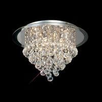 Austin Ceiling 6 Light G9 Polished Chrome with Acrylic Trim with Crystal