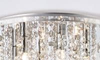 Austin Ceiling 6 Light G9 Polished Chrome with Acrylic Trim with Crystal