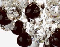 Austin Ceiling 6 Light G9 Polished Chrome with Acrylic Trim Crystal With 25 Additional Black Chances