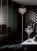 Austin Floor Lamp 4 Light G9 French Gold and Crystal