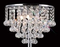 Austin Floor Lamp 4 Light G9 Polished Chrome with Crystal
