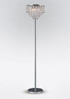 Austin Floor Lamp 4 Light G9 Polished Chrome with Crystal