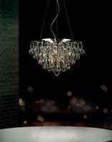 Austin Floor Lamp 4 Light G9 Polished Chrome with Crystal