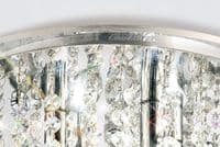 Austin Flush Ceiling 4 Light G9 Polished Chrome/Acrylic Trim and Crystal