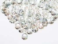 Austin Flush Ceiling 4 Light G9 Polished Chrome/Acrylic Trim and Crystal