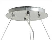Austin Multi Drop Pendant Spiral 9 Light E14 Polished Chrome and Crystal15kg