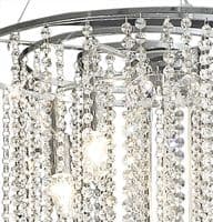 Austin Multi Drop Pendant Spiral 9 Light E14 Polished Chrome and Crystal15kg