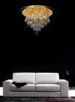 Austin Multi Drop Pendant Spiral 9 Light E14 Polished Chrome and Crystal15kg