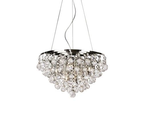 Austin Pendant 8 Light G9 Polished Chrome/Crystal
