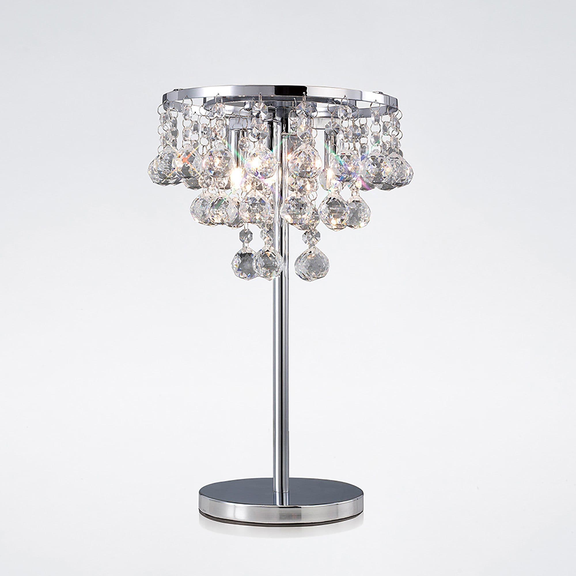 Austin Table Lamp 3 Light G9 Polished Chrome/Crystal