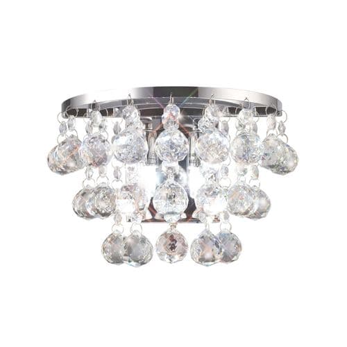Austin Wall Lamp 2 Light G9 Switched Polished Chrome/Crystal