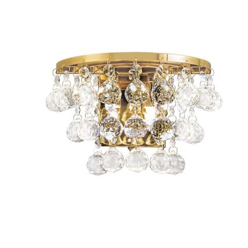 Austin Wall Lamp Switched 2 Light G9 French Gold/Crystal