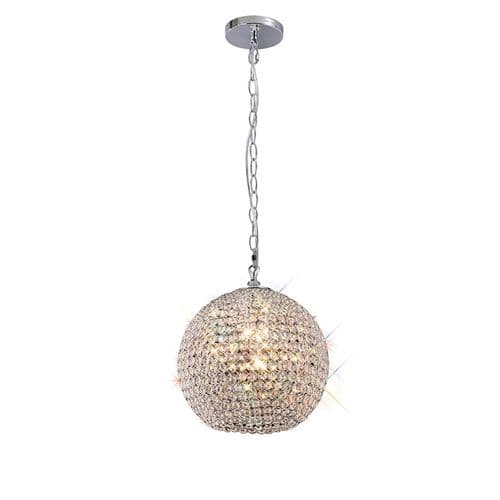 Ava 30cm Pendant 5 Light G9 Polished Chrome/Crystal