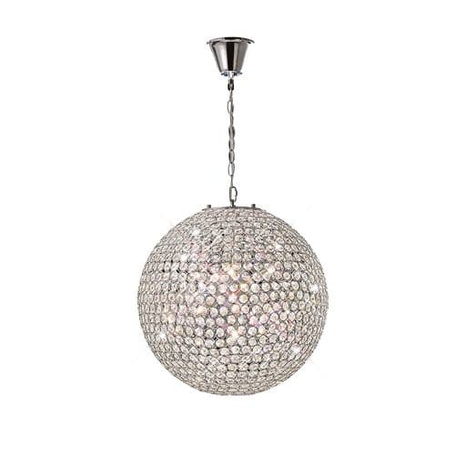 Ava 45cm Pendant 7 Light G9 Polished Chrome/Crystal