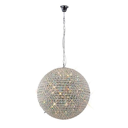 Ava 60cm Pendant 9 Light G9 Polished Chrome/Crystal