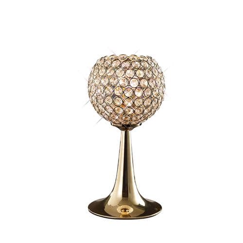 Ava Crystal Table Lamp 2 Light G9 French Gold
